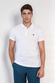 VELVARDE POLO YAKA TSHIRT BEYAZ (1815)